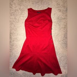 Enfocus Studio Vibrant Red Mini Dress